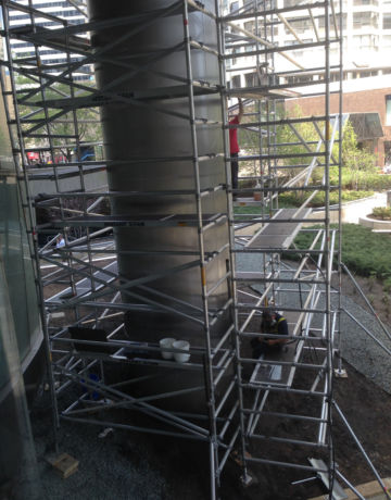 Column Scaffold rent swing stage